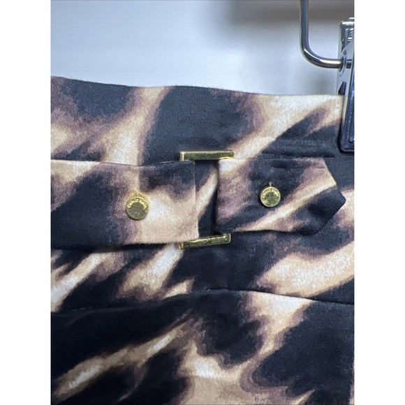 Calvin Klein Leopard Print Stretch Pencil Skirt Size 12 - Picture 2 of 9